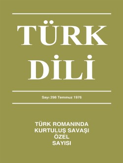 Türk Dili Dergisi Türk Romanında Kurtuluş Savaşı Özel Sayısı, 2018