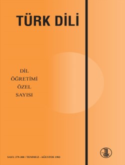 Türk Dili Dergisi Dil Öğretimi Özel Sayısı, 2018