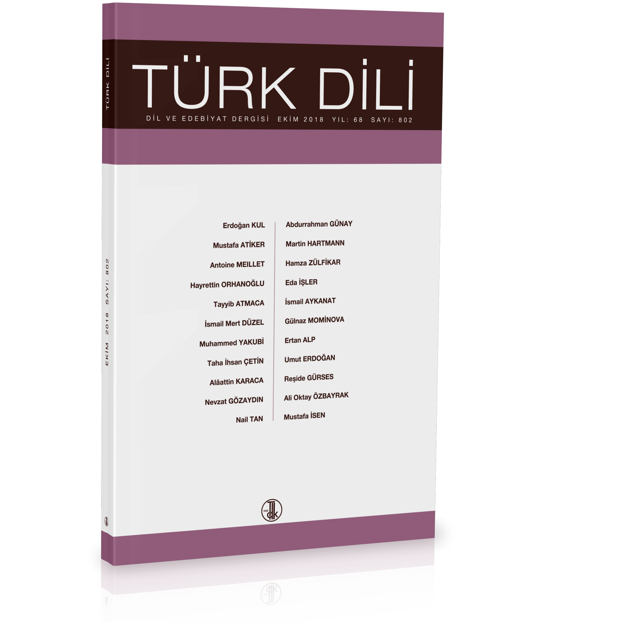 Türk Dili (Ekim 2018), 2018