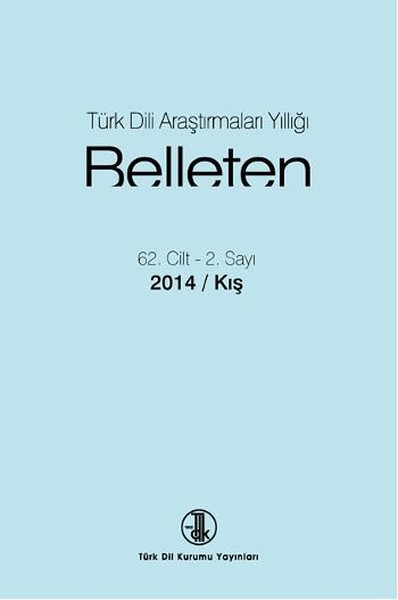 Türk Dili Araştırmaları Yıllığı: Belleten 2014-II, 2016