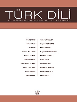 Türk Dili (Eylül 2018), 2018