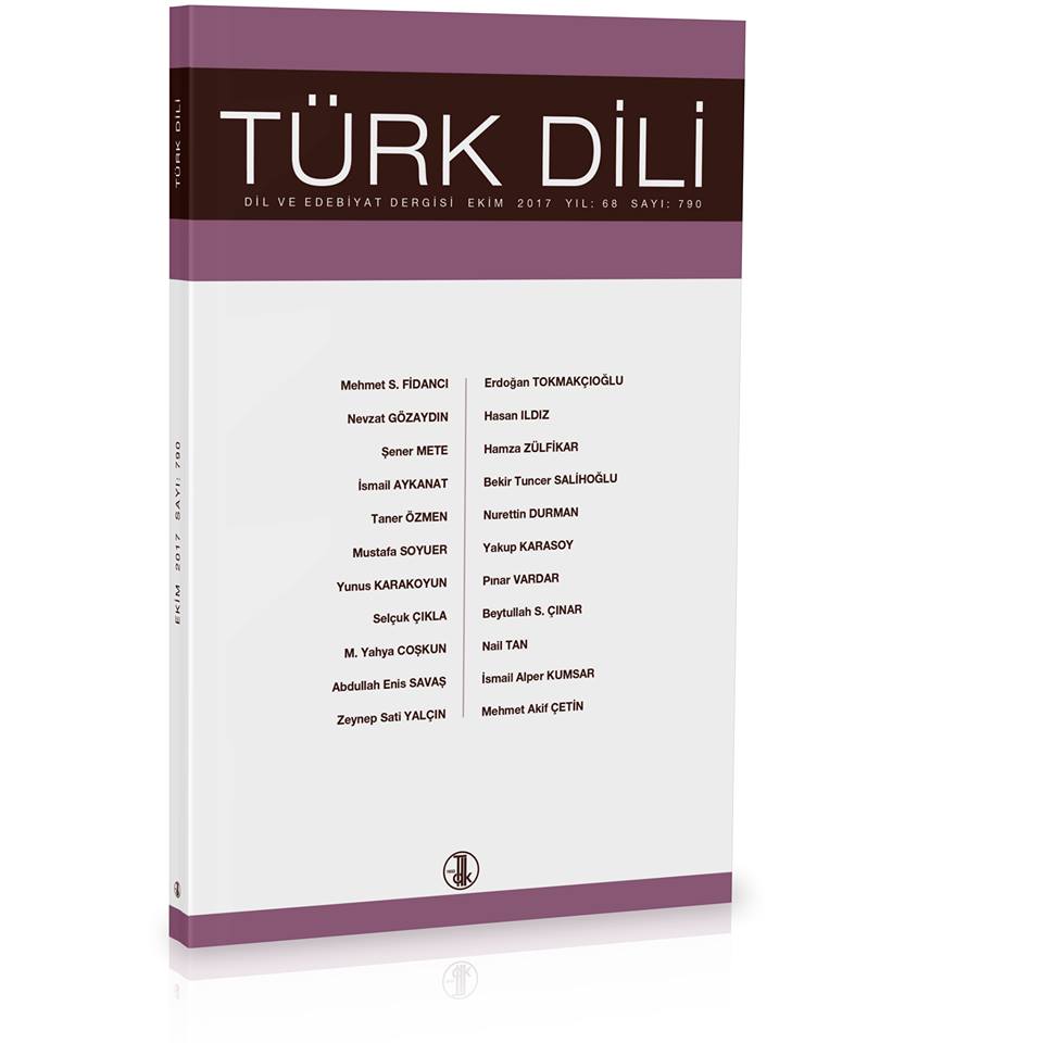 Türk Dili (Ekim 2017), 2017
