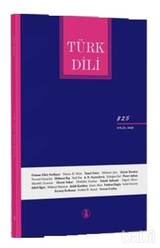 Türk Dili (Eylül 2020), 2020